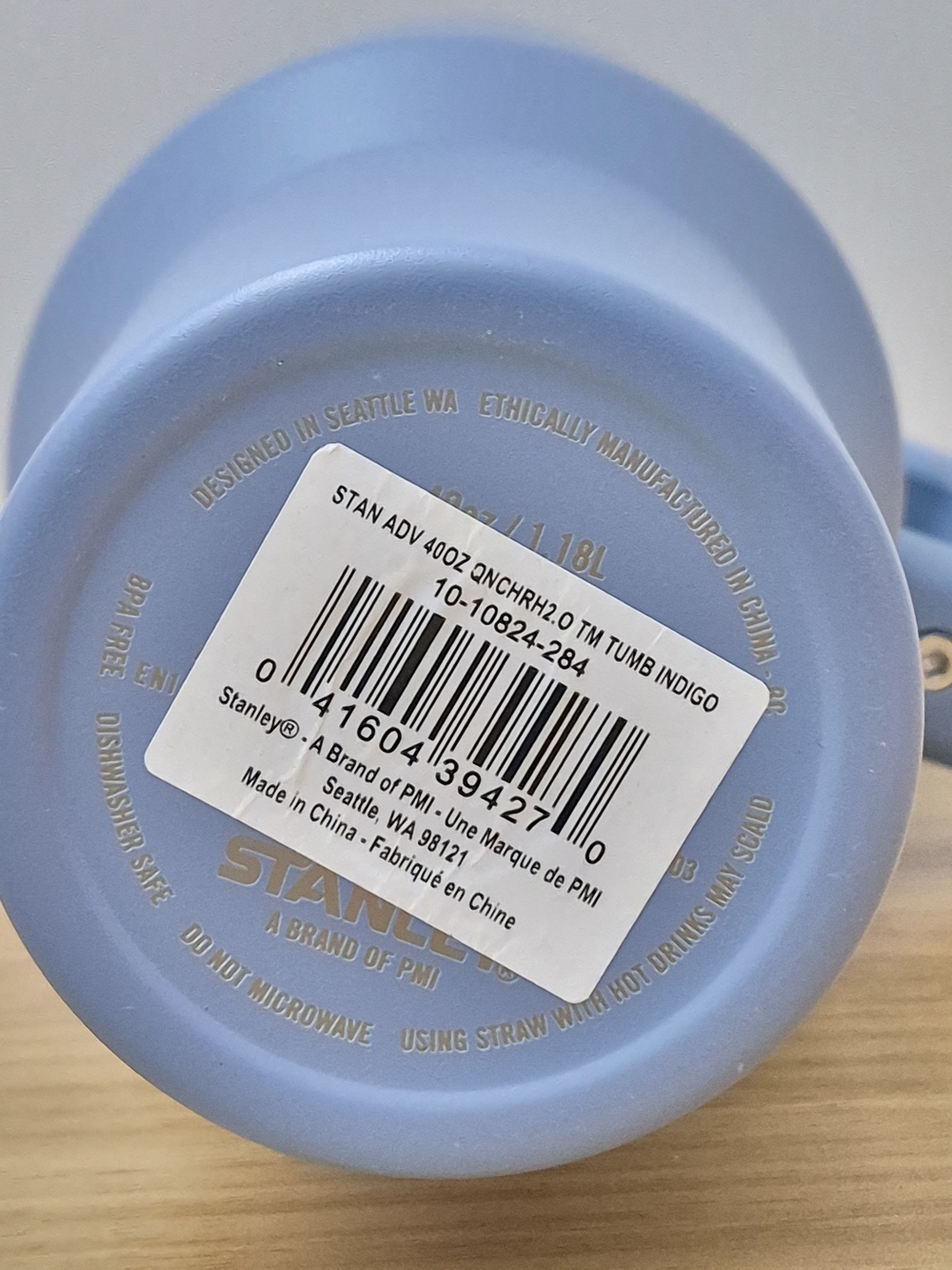 Stanley Quencher 40 oz Tumbler Chambray Blue Discontinued Color NWT - Picture 5 of 6